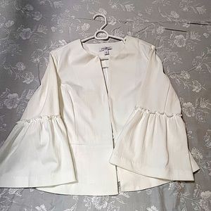 Roz & Ali women’s white jacket-size medium